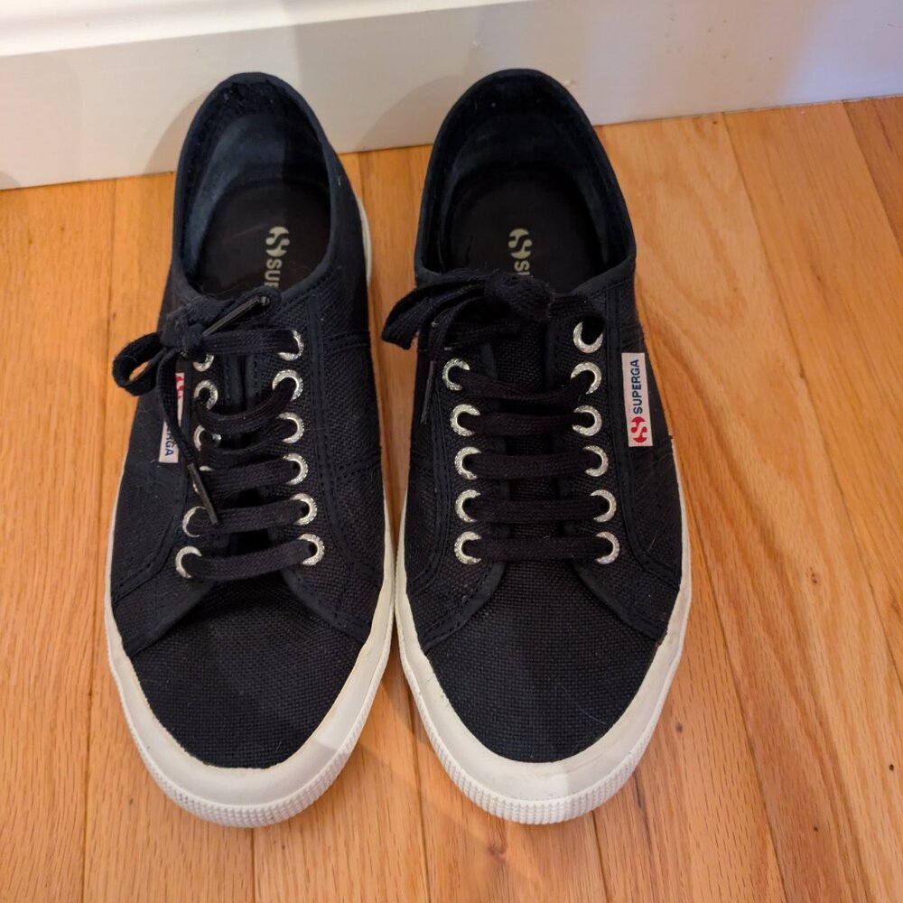 Navy blue Superga sneakers size 8.5